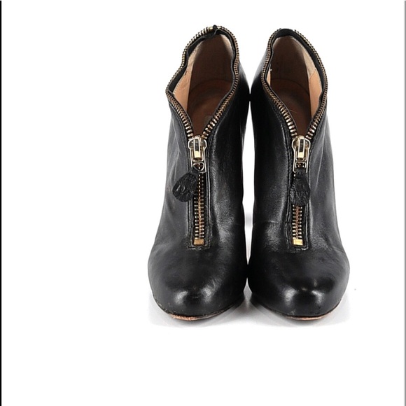 👗Diane Von Furstenburg High heel zipper booties 9 - Picture 2 of 15